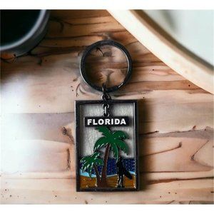 Florida Palms Keychain | Metal Florida Keychain | Floridians Souvenirs Gifts